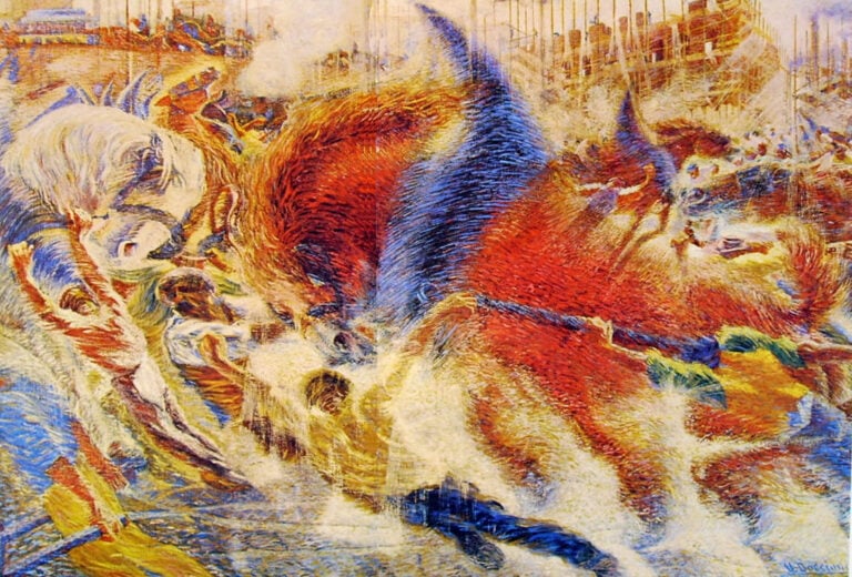 Umberto Boccioni, La città che sale (1910-11) - MoMA, New York