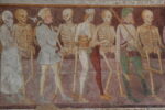 Giacomo Borlone de Buschis, Danza macabra (dettaglio, 1485), Oratorio dei Disciplini, Clusone