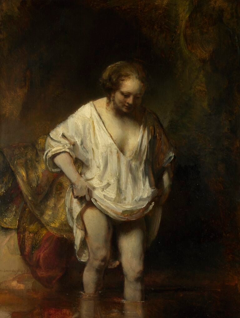 Rembrandt van Rijn, Donna al bagno in un ruscello, 1654 - The National Gallery, London