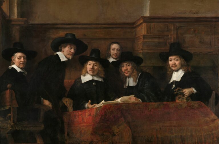 Rembrandt van Rijn, I sindaci dei drappieri, 1662 - Rijksmuseum, Amsterdam