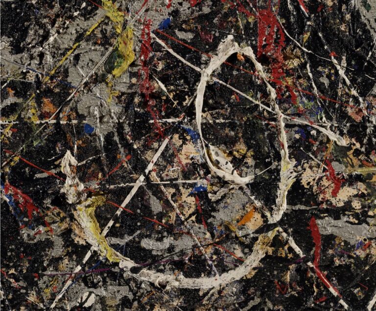 Alchimia (1947) di Jackson Pollock all’Opificio delle Pietre Dure di Firenze - photo Opificio delle Pietre Dure