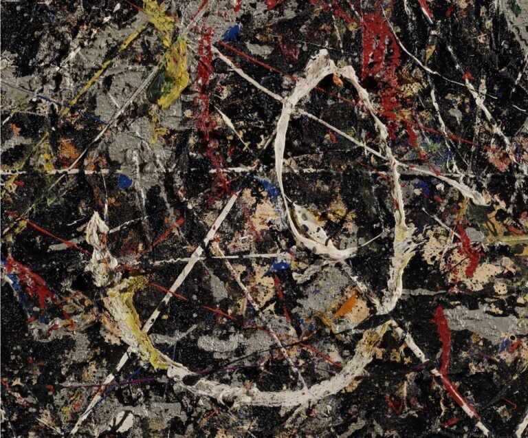 Alchimia (1947) di Jackson Pollock all’Opificio delle Pietre Dure di Firenze - photo Opificio delle Pietre Dure