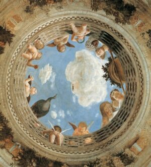 Immagini della Camera degli Sposi di Andrea Mantegna. Il capolavoro mantovano riaprirà il 3 aprile dopo i lavori di adeguamento strutturale e antisismico