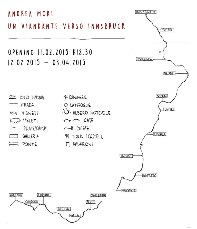 Andrea Mori Un viandante verso Innsbruck Sulle orme di Goethe. Nuova vita per Harlem Room, project space della galleria Montrasio Arte: a Milano il racconto di viaggio di Andrea Mori