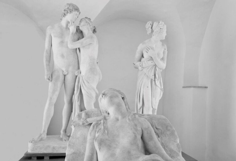 Antonio Canova, Maddalena giacente, 1819-1822 (part.), Venere e Adone, 1789-1794, Venere Italica, 1804. Foto Robert Pettena