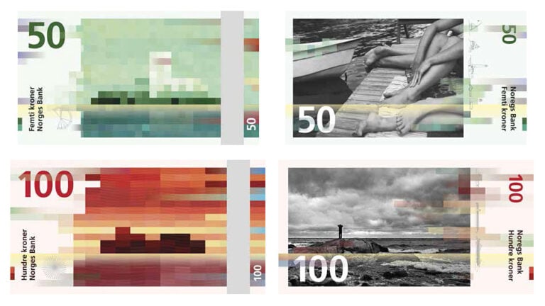 Banconote norvegesi ridisegnate da Snohetta 1 Banconote d'artista? Sì, e stavolta non è (solo) un progetto creativo: la Norvegia si fa ridisegnare la cartamoneta da Snøhetta, ecco le immagini