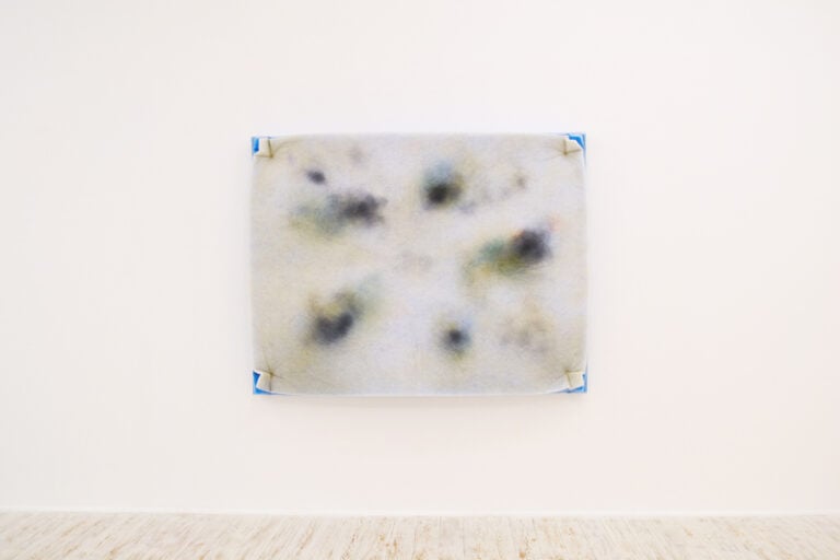 Corinna Gosmaro, Scape, 2015, Spray on polyester filter, 155x200x15 cm