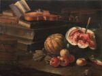 Cristoforo Munari, Natura morta con violino, libro e frutta - Moretti Fine Art – Firenze, Londra, New York