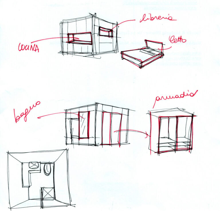 Luca Nichetto, Cubitat, 2015 - Disegni assonometrici