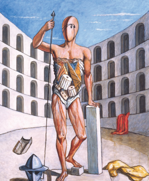 Giorgio de Chirico, Gladiatore nell’arena, 1975 - Fondazione Giorgio e Isa de Chirico, Roma