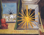 Giorgio de Chirico, Sole sul cavalletto, 1972 - Fondazione Giorgio e Isa de Chirico, Roma