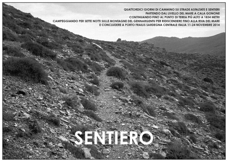 Hamish Fulton, Sentiero. Sardinia, 2014