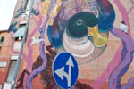 Hitnes per Sanba Roma 2015 3 Rifatevi gli occhi. Lo street artist romano Hitnes ridipinge sei facciate del quartiere San Basilio. Vi mostriamo i primi quattro murales, targati SanBa