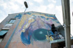 Hitnes per Sanba Roma 2015 4 Rifatevi gli occhi. Lo street artist romano Hitnes ridipinge sei facciate del quartiere San Basilio. Vi mostriamo i primi quattro murales, targati SanBa