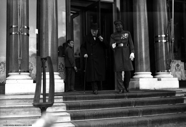 Hotel de Paris - Winston Churchill nel 1960 - photo Robert Oggero Archives SBM