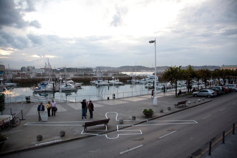 James Bridle, Drone Shadow. Gijon, 2014