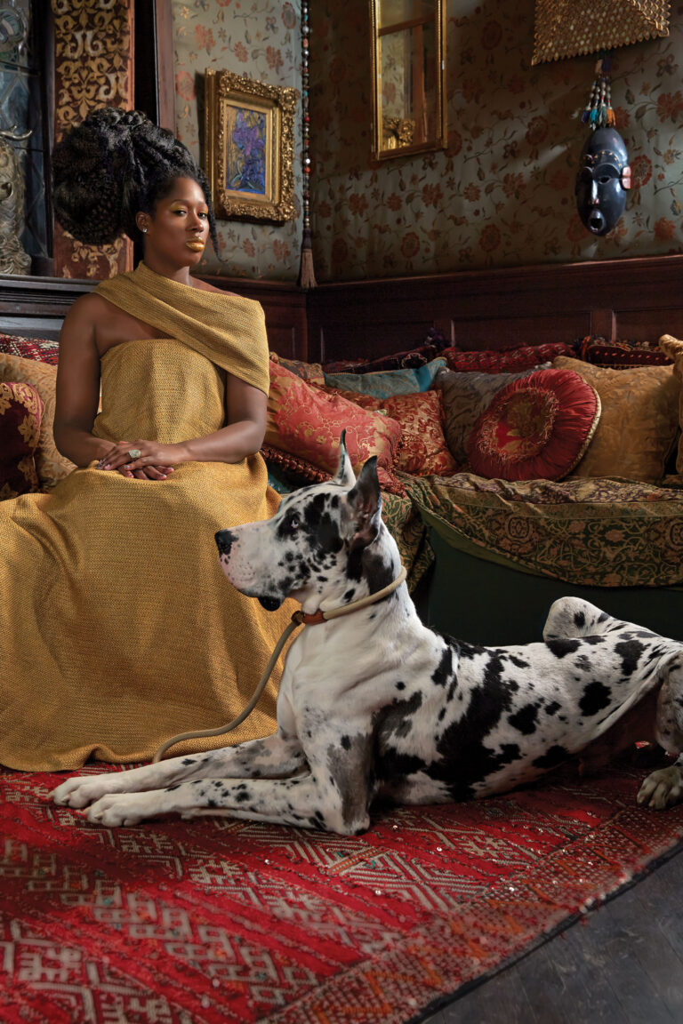 Kehinde Wiley Candice Stevens dressed and wrap by the Row courtesy www.nymag .com Moda, pittura, fotografia, storia dell’arte. Kehinde Wiley e le sue donne qualunque. Dai dipinti di An Economy of Grace ai nuovi scatti fashion