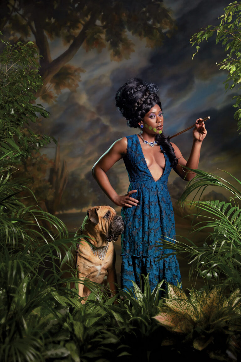 Kehinde Wiley Dacia Carter dressed by Erdem courtesy www.nymag .com Moda, pittura, fotografia, storia dell’arte. Kehinde Wiley e le sue donne qualunque. Dai dipinti di An Economy of Grace ai nuovi scatti fashion