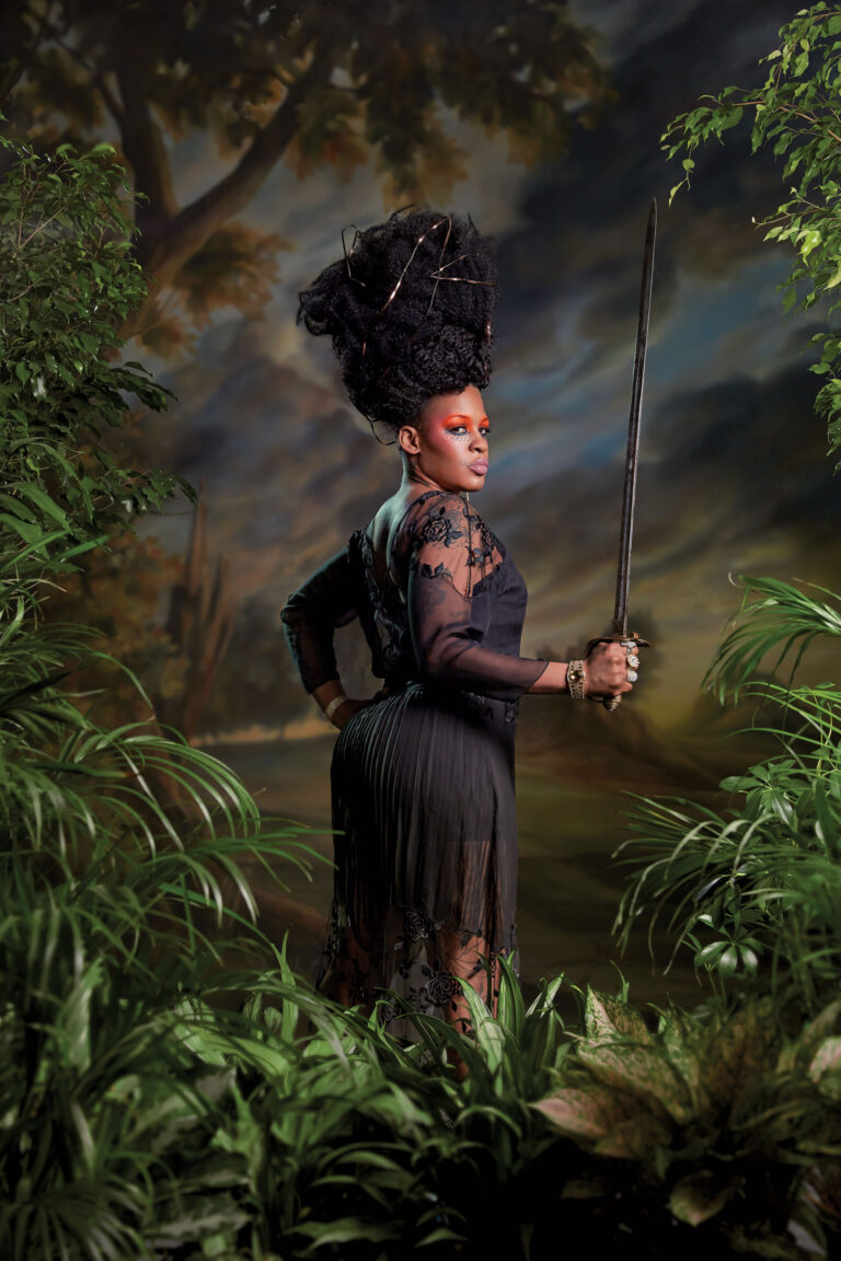 Kehinde Wiley Treisha Lowe dressed by Blumarine courtesy www.nymag .com Moda, pittura, fotografia, storia dell’arte. Kehinde Wiley e le sue donne qualunque. Dai dipinti di An Economy of Grace ai nuovi scatti fashion