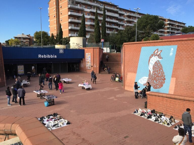 Pepsy Metro Rebibbia Roma 2015 4 Roma, la metro è sempre più street. Cinque artisti a lavoro per Lanificio Factory, tra le fermate del quartiere Tiburtino. Le prime foto