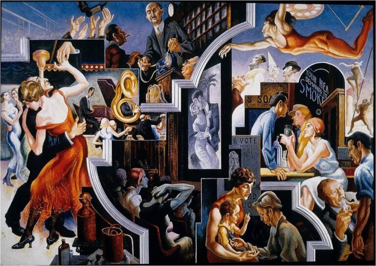 Thomas Hart Benton, City Activities with Dance Hall (America Today, 1931)