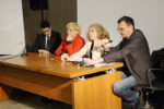 antonello antonicelli loredana capone francesco surico durante la conferenza stampa Cultura pugliese in vetrina a Milano, Londra e Dubai. Primo step della mostra itinerante Stone Stories, che porterà all'apertura del Museo permanente della Pietra