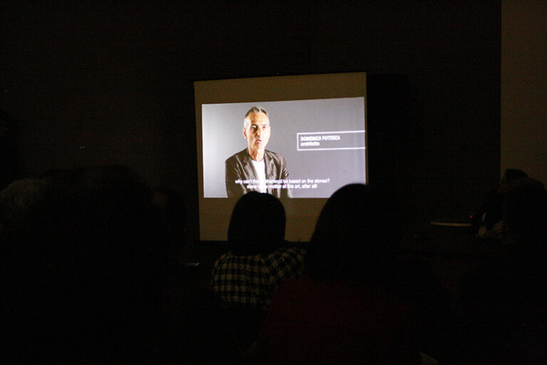 domenico potenza nel teaser del documentario Cultura pugliese in vetrina a Milano, Londra e Dubai. Primo step della mostra itinerante Stone Stories, che porterà all'apertura del Museo permanente della Pietra