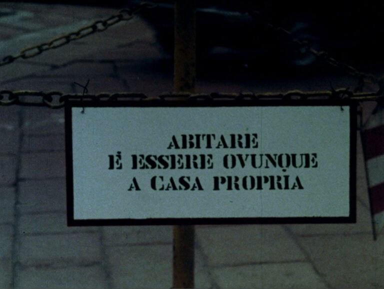 “Interventi pubblici per la città di Milano” Ed. Triennale di Milano 1979 colore sonoro 16 mm Ugo La Pietra cineasta al Triennale Design Museum. Fra uomo, ambiente, spazio e il suo utilizzo