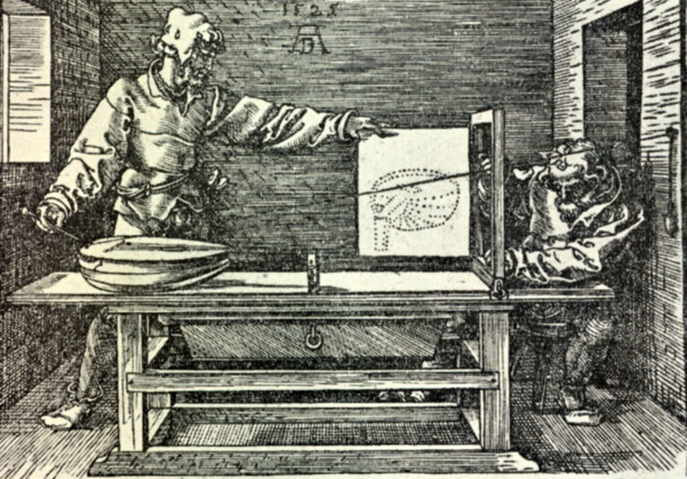 Albrecht Dürer, Lo sportello, 1525 ca. - Gabinetto disegni e stampe degli Uffizi, Firenze