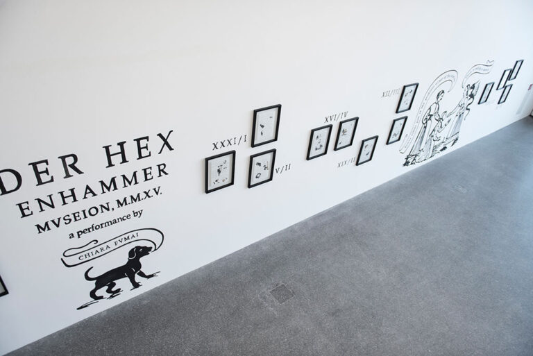 Chiara Fumai, Der Hexenhammer, 2015 - Courtesy of the artist & A Palazzo Gallery, Brescia – veduta dell’installazione a Museion, Bolzano 2015