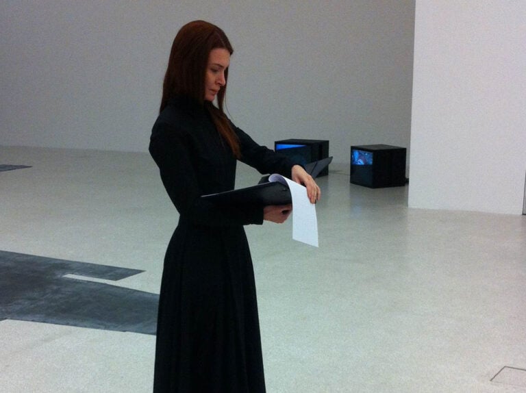 Chiara Fumai, Der Hexenhammer, 2015 - preparazione della performance presso Museion, Bolzano 2015