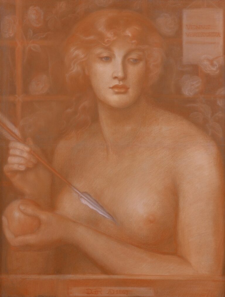 Dante Gabriel Rossetti, Venus Verticordia, 1867-68, olio su tela. Collezione Pérez Simón, Messico © Studio Sébert Photographes