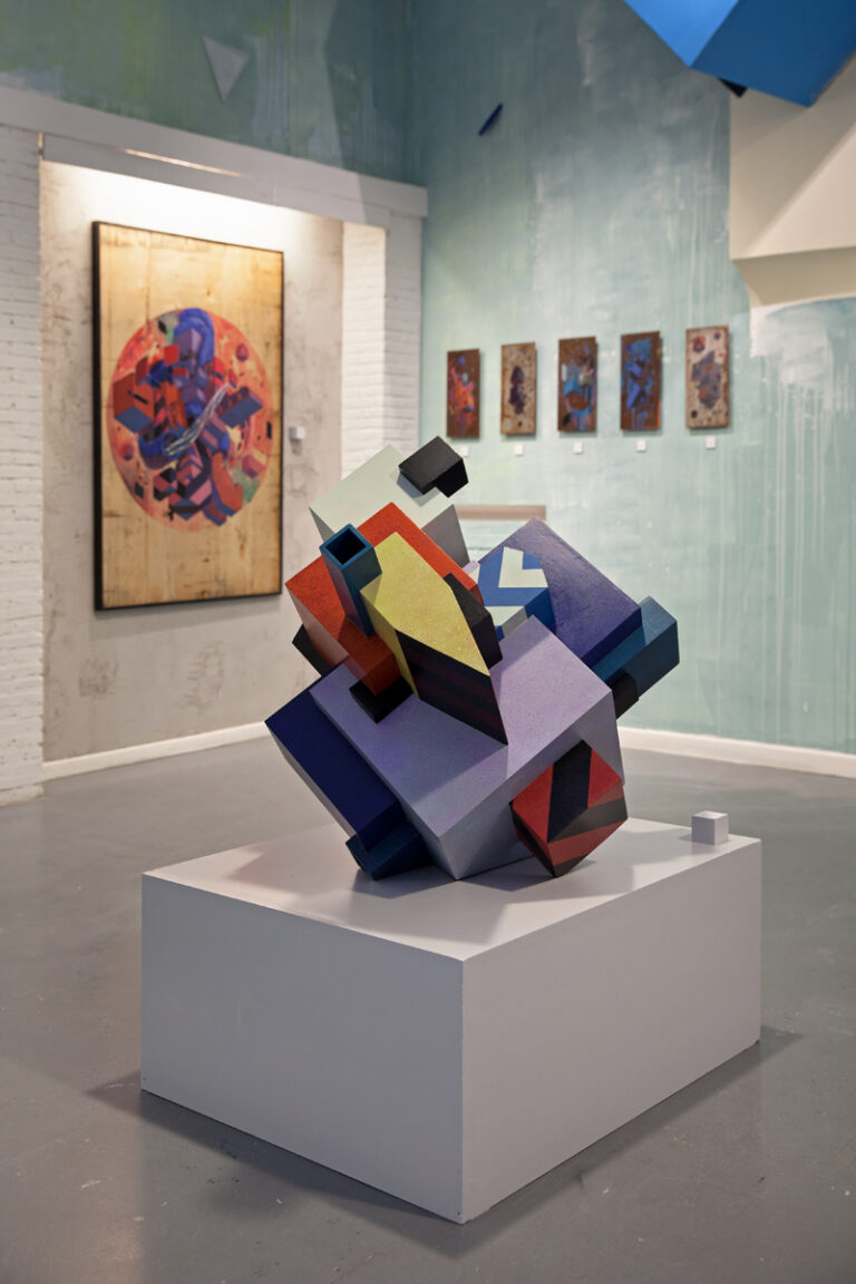 Etnik – Gravità - veduta della mostra presso la Galleria Varsi, Roma 2015 - photo © Blind Eye Factory