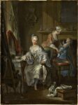 François Eisen, Jeune femme à sa toilette, 1742 © RMN-Grand Palais- Thierry Ollivier