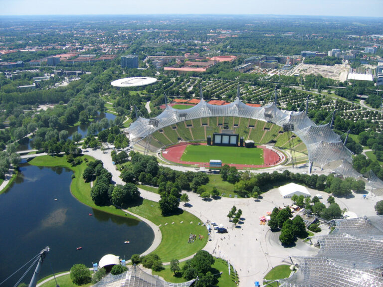 Frei Otto, copertura per lo Stadio Olimpico di Monaco. Foto: © Atelier Frei Otto Warmbronn