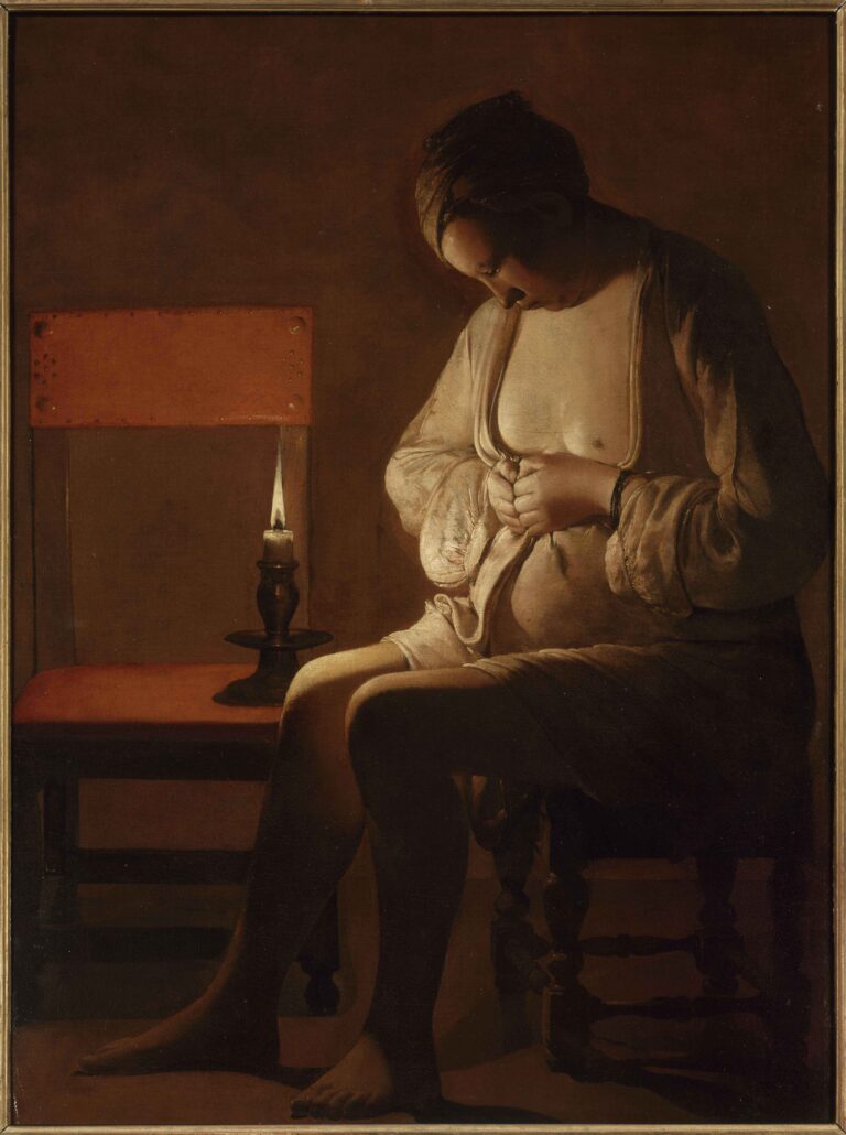 Georges de la Tour, La femme à la puce, 1638 © RMN-Grand Palais- Philippe Bernard