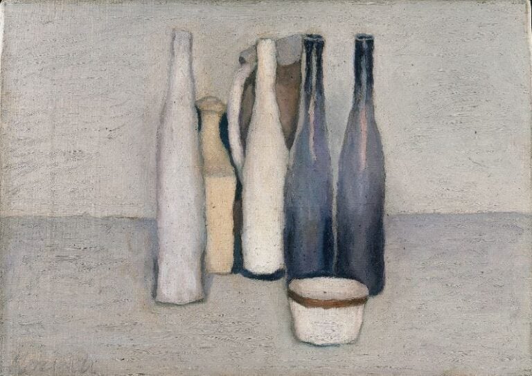 Giorgio Morandi, Natura morta, 1957, olio su tela, cm 30x44, Collezione privata