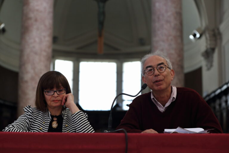 Intervento di Maria Antonietta Orlandi membro del Comitato “La culla della stampa” con il moderatore Roberto Caramelli giornalista di “Viaggi di Repubblica” Foto di Matteo Nardone Si celebra a Subiaco l'anniversario della stampa italiana a caratteri mobili. Con una serie di iniziative culturali, e un nuovo museo: ecco le immagini