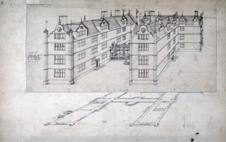 John Thorpe, ‘IT’ House from the Thorpe Album, 1580 ca.