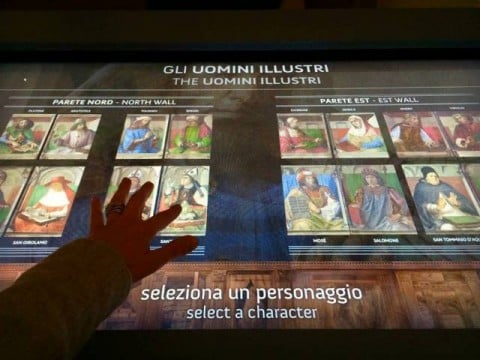 L'apparato multimediale della mostra Lo studiolo del Duca - Urbino 2015