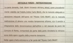 Ancora Bilotti-gate. Il museo romano rischia di perdere due sculture di Consagra perché non le espone come previsto dall’atto di donazione. Che pubblichiamo in esclusiva