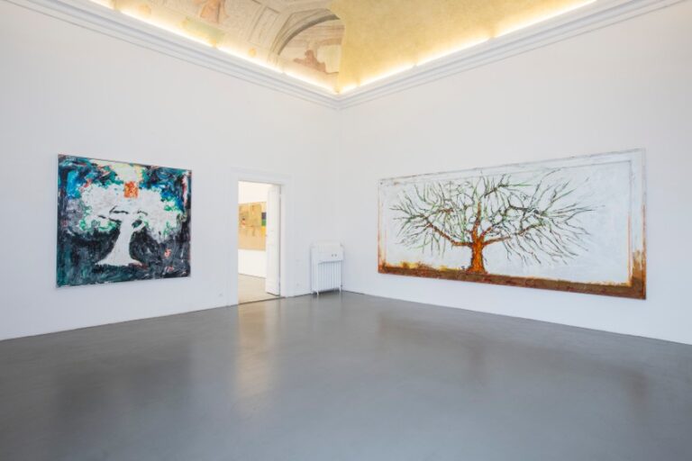 Mario Schifano - veduta della mostra presso la Galleria Alessandro Bagnai, Firenze 2015