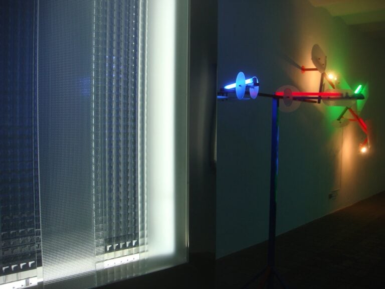 Nanda Vigo - Mix Light - veduta della mostra presso Ca' di Fra', Milano 2015