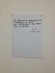 Niele Toroni scrive alla Galleria Alfonso Artiaco, Napoli 2015