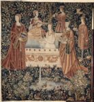 Pays-Bas du Sud, Le bain tenture de la vie seigneuriale, 1500 ca. © RMN Grand Palais (musée de Cluny - musée national du Moyen-Âge) - Franck Raux