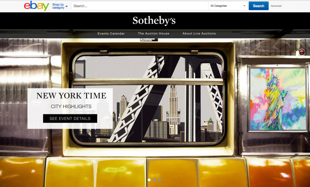 Sotheby’s e Ebay pronte per il lancio delle aste in streaming, si inizia il 1 aprile con due vendite dedicate a New York e alla fotografia. Dopo alcune false partenze, che sia la volta buona?