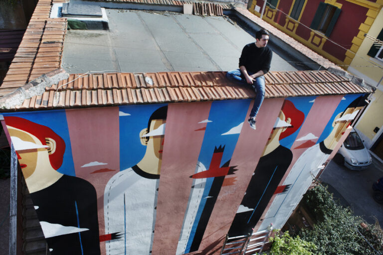 wunderkammern AgostinoIacurci murales2 giorgiocoencagli 026 small Iacurci e 2501 a Torpignattara, ultime firme per il progetto Light up Torpigna! Due nuovi murales appena sfornati a Roma. Le prime foto