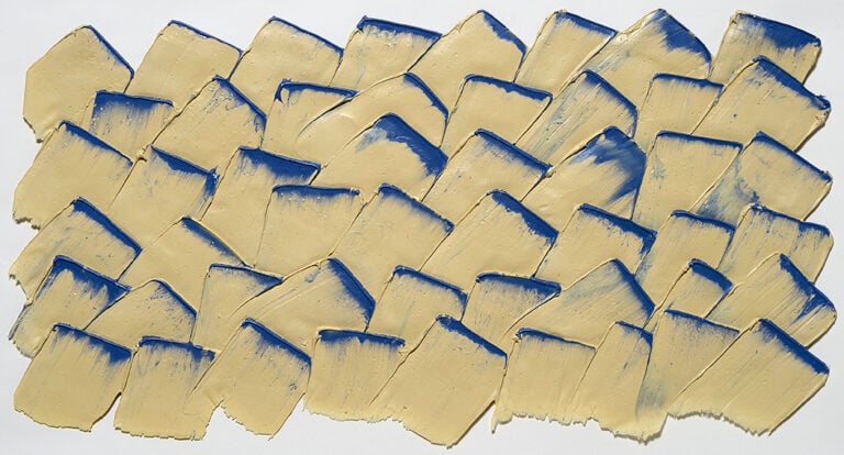 Antonio Scaccabarozzi, Essenziale con Ombre Pittoriche, 1991, acrilico e mastice rinforzati, cm 41x79