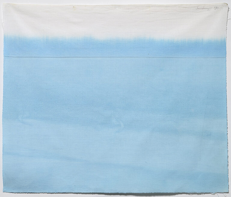 Antonio Scaccabarozzi, Immersione Parziale in Colore Acrilico, 1980, acrilico su tela non preparata, cm 53,5x63