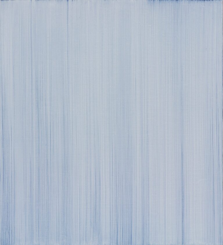 Antonio Scaccabarozzi, Quattro Velature di Bianco su Fondo Nero, 2006, acrilico su tela, cm 55x50